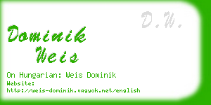 dominik weis business card